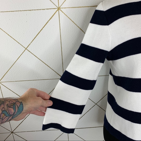 Ralph Lauren Sailing Stripe Gold Button Cardigan - Picture 5 of 10